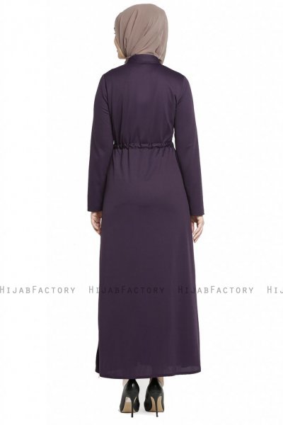 Emine - Purple Abaya - Miss Cazibe