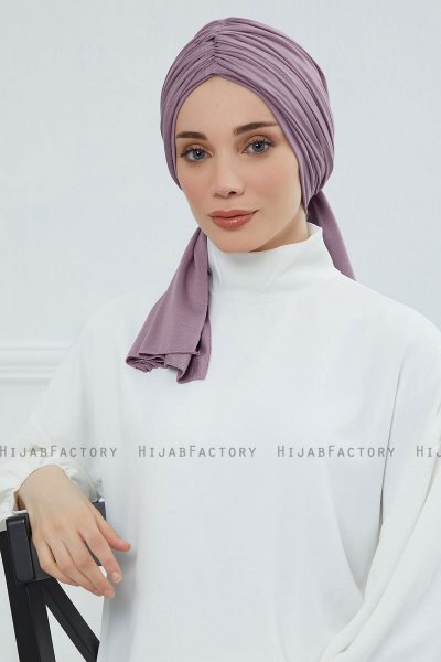 Amy - Lilac Cotton Turban