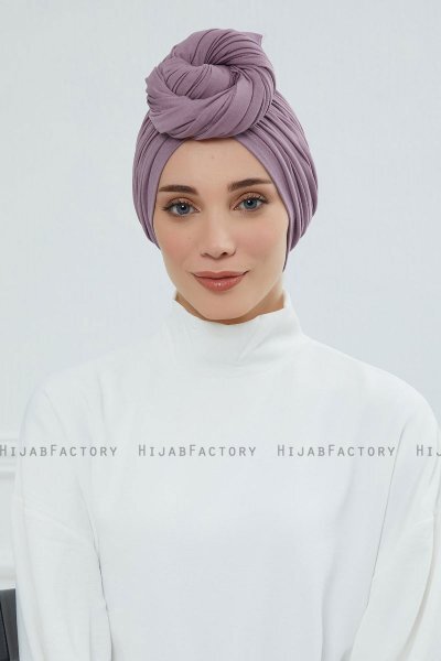 Amy - Lilac Cotton Turban