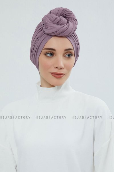 Amy - Lilac Cotton Turban