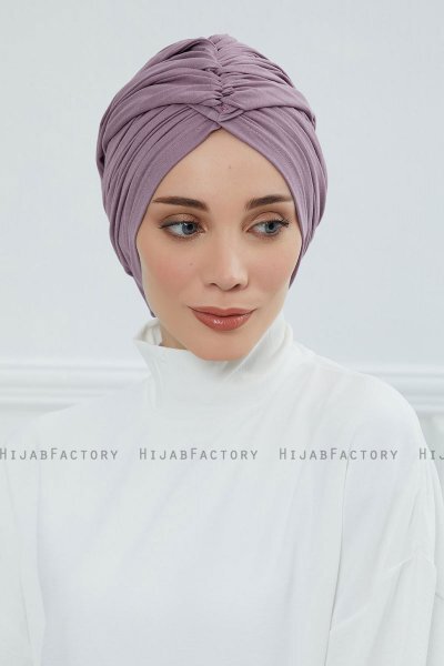 Amy - Lilac Cotton Turban