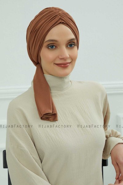 Amy - Caramel Cotton Turban