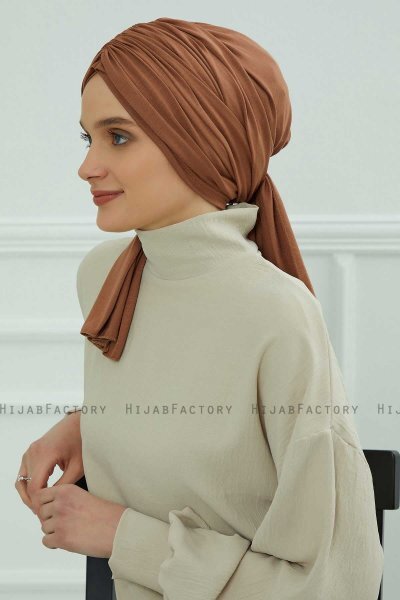 Amy - Caramel Cotton Turban