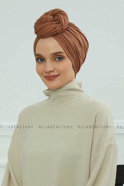 Amy - Caramel Cotton Turban