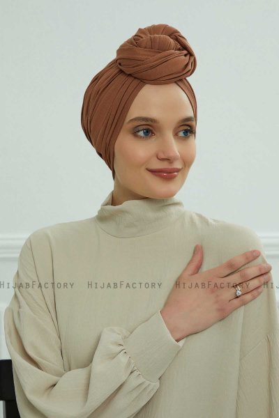 Amy - Caramel Cotton Turban