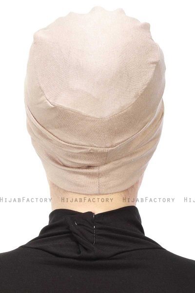 Stella - Taupe Cotton Turban