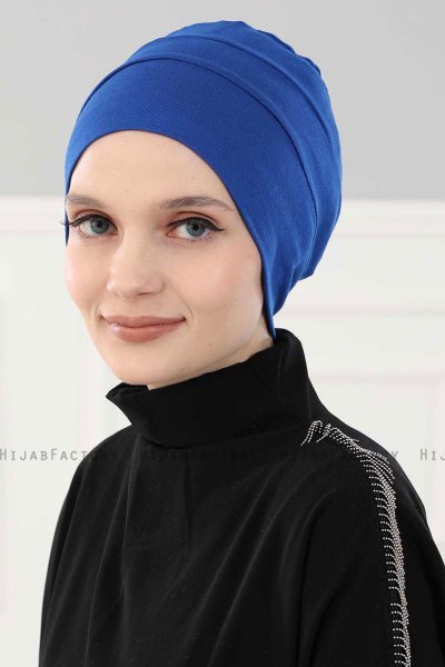Stella - Blue Cotton Turban