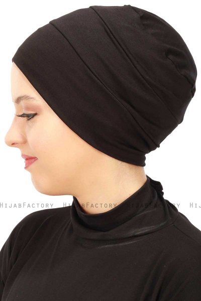 Stella - Black Cotton Turban