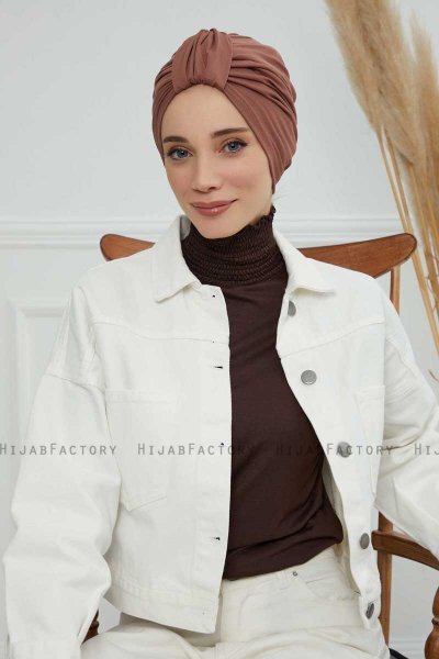 Laura - Caramel Cotton Turban