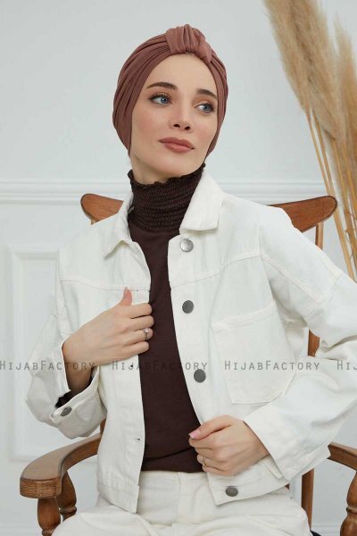 Laura - Caramel Cotton Turban