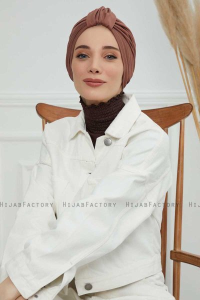 Laura - Caramel Cotton Turban