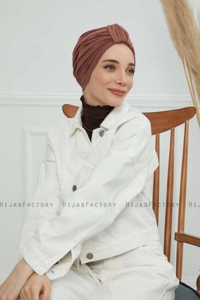Laura - Caramel Cotton Turban