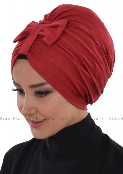 Agnes - Bordeaux Cotton Turban - Ayse Turban