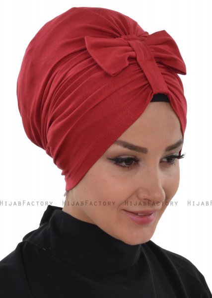Agnes - Bordeaux Cotton Turban - Ayse Turban