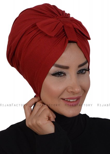 Agnes - Bordeaux Cotton Turban - Ayse Turban