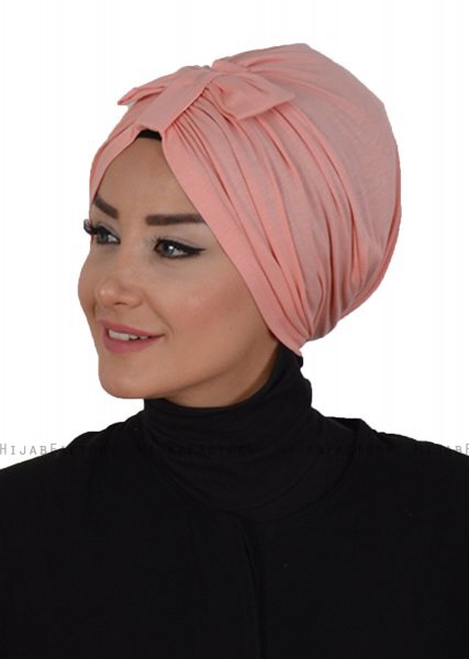 Agnes - Dusty Pink Cotton Turban - Ayse Turban