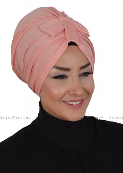 Agnes - Dusty Pink Cotton Turban - Ayse Turban