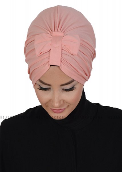 Agnes - Dusty Pink Cotton Turban - Ayse Turban