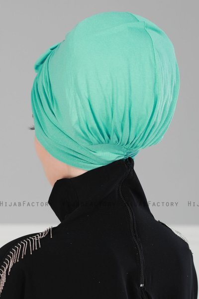 Agnes - Turquoise Cotton Turban - Ayse Turban