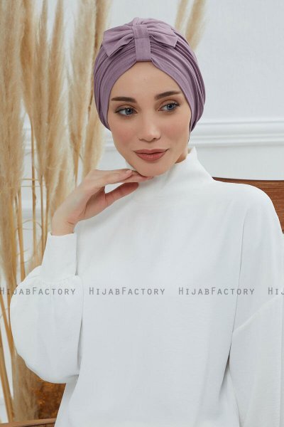 Agnes - Lilac Cotton Turban