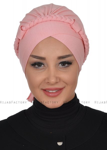 Olivia - Dusty Pink Cotton Turban - Ayse Turban