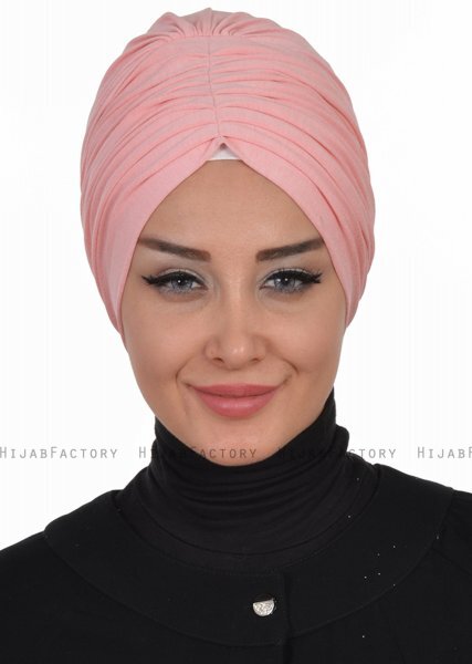 Wilma - Dusty Pink Cotton Turban - Ayse Turban