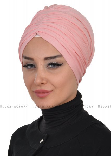 Wilma - Dusty Pink Cotton Turban - Ayse Turban