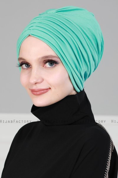Wilma - Turquoise Cotton Turban - Ayse Turban