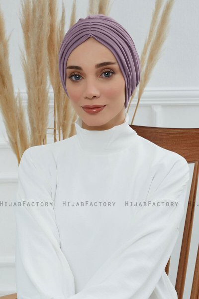 Wilma - Lilac Cotton Turban