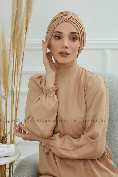 Wilma - Sand Cotton Turban
