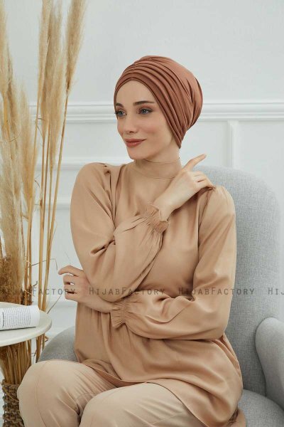 Wilma - Caramel Cotton Turban