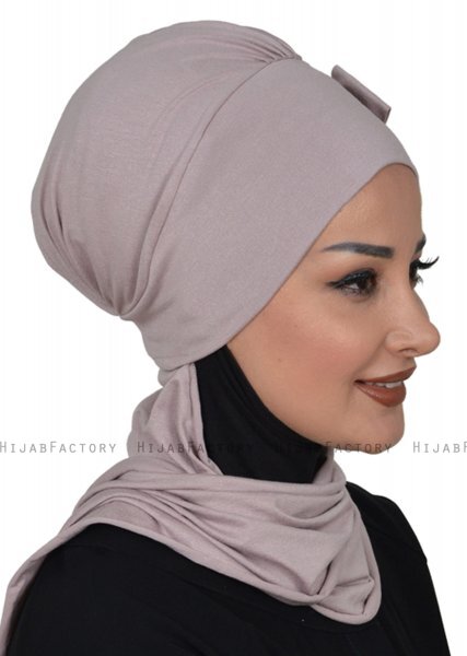 Bianca - Taupe Cotton Turban