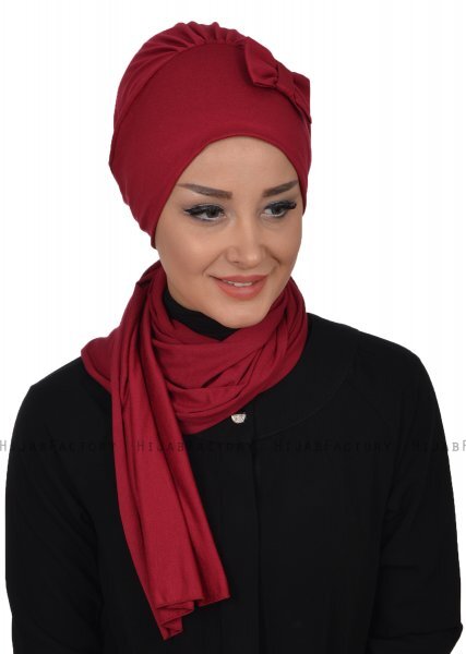 Bianca - Bordeaux Cotton Turban