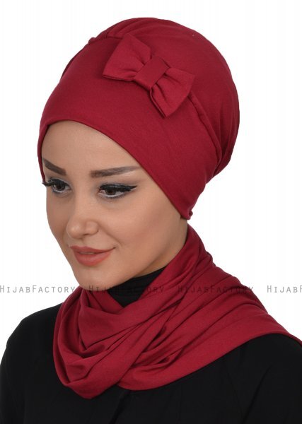 Bianca - Bordeaux Cotton Turban