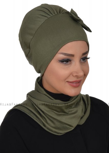 Bianca - Khaki Cotton Turban