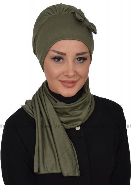 Bianca - Khaki Cotton Turban