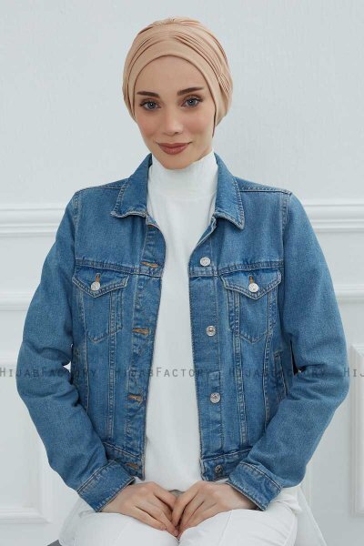 Linda - Sand Cotton Turban