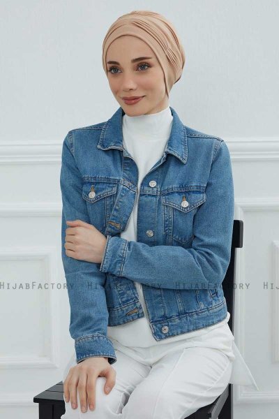 Linda - Sand Cotton Turban