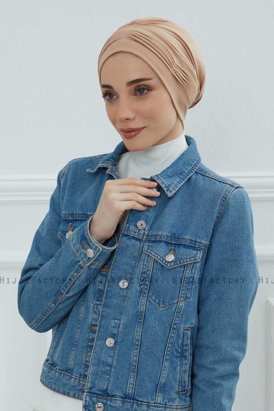 Linda - Sand Cotton Turban