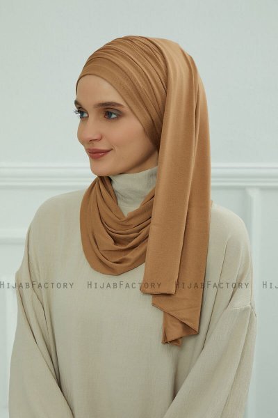 Rebecca - Light Brown Cotton Turban