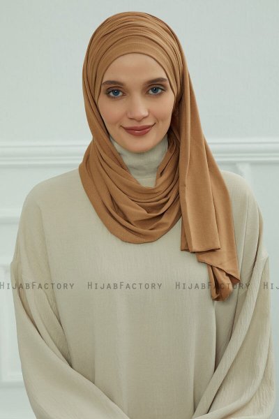 Rebecca - Light Brown Cotton Turban