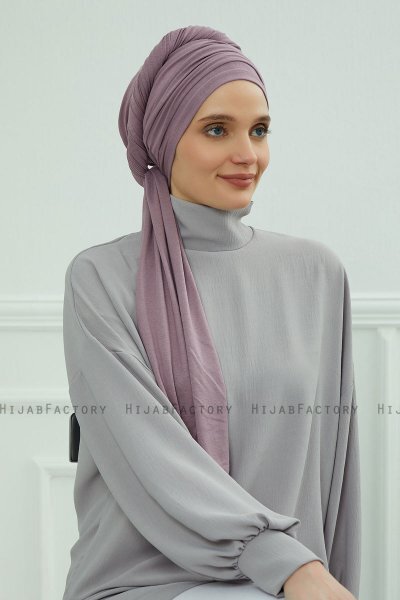 Rebecca - Lilac Cotton Turban