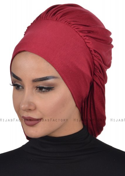 Isabella - Bordeaux Cotton Turban - Ayse Turban