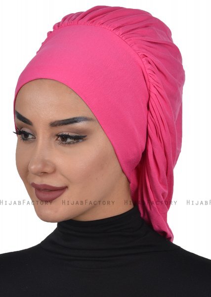 Isabella - Fuchsia Cotton Turban - Ayse Turban