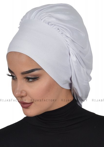 Isabella - White Cotton Turban - Ayse Turban