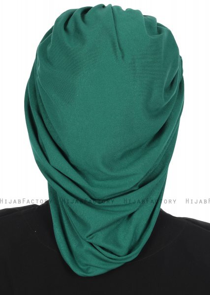 Isabella - Dark Green Cotton Turban - Ayse Turban