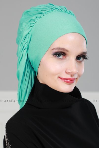 Isabella - Turquoise Cotton Turban - Ayse Turban