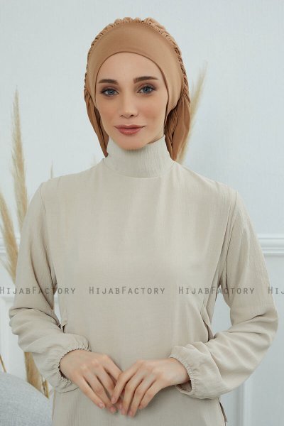 Isabella - Light Brown Cotton Turban