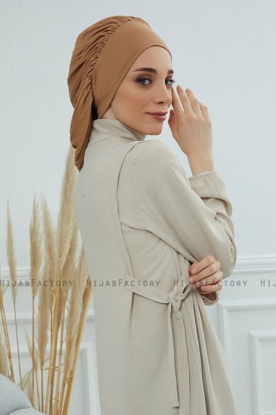 Isabella - Light Brown Cotton Turban