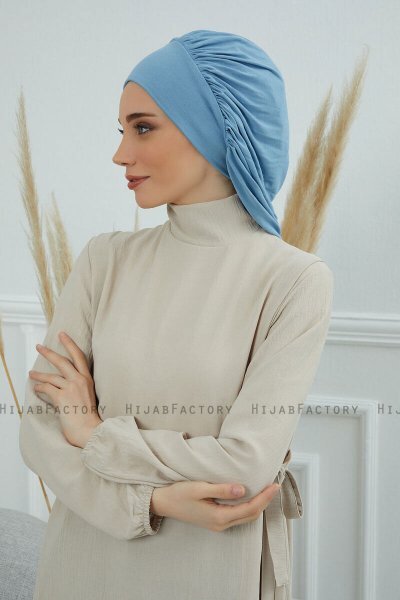 Isabella - Sky Blue Cotton Turban